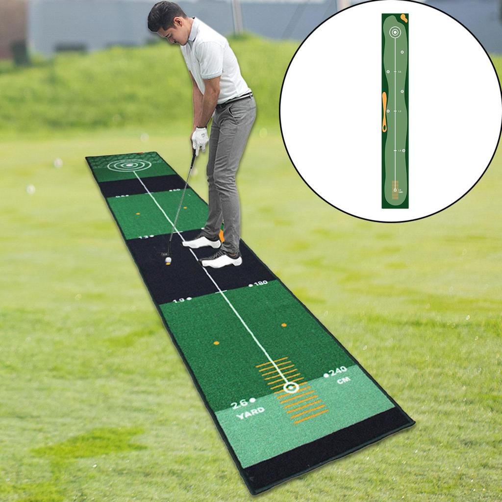 Golf Putting Matte Geschenk für Golfer Golfzubehör Leicht Tragbar Verbesserung der Putting-Genauigkeit Trainingshilfe für Park Rasen Haus