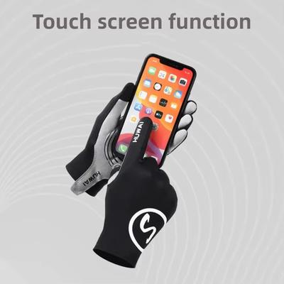 Spring Autumn Anti Slip Full Finger Gloves for Unisex Touch Screen Mesh Breathable Comfortable Gloves Outdoor Cycling Equipment
