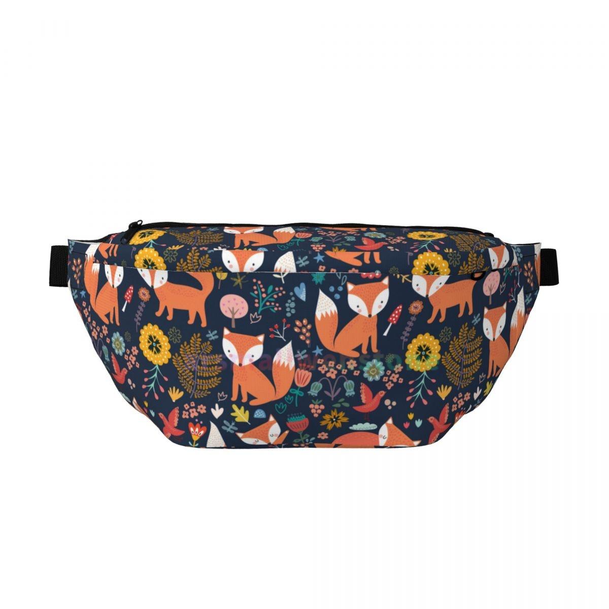 

Fox Travel Waist Pack Персонализированная сумка-слинг унисекс через плечо с регулируемым ремнем