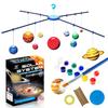 STEM Gift for Kids Solar System Model Kit with Planet Projector - Ages 6+ (Includes Paint & Brush)