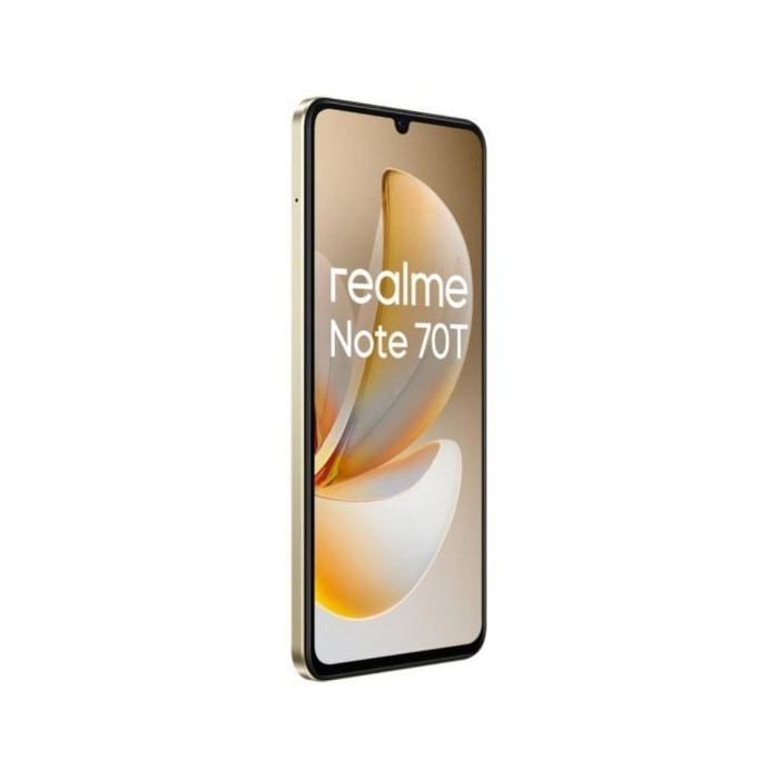 Smartphone Realme Note 70T 4GB/128GB 6.74" Batería 6000mAh IA WiFi 5 Android 15 Dorado