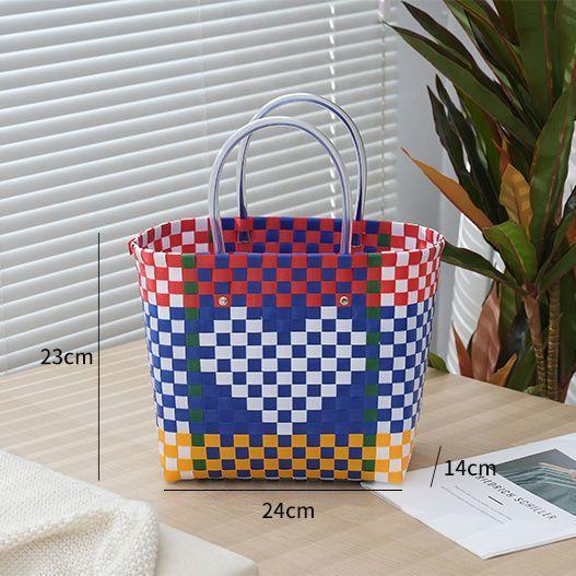 Large capacity storage baskets, shopping bags, grocery baskets S белый