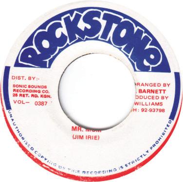 

7inch Record JIM IRIE Mr. Mom VOL0387 Rockstone Jamaica Reggae Ska Dub Used