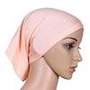 Headscarf Cap Delicate Adjustable Mercerized Cotton Solid Color Head Wrap for Daily Wear