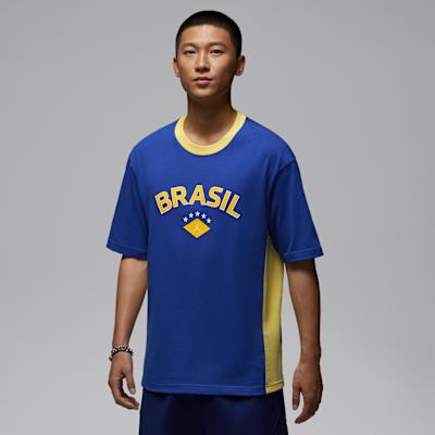 Jordan Air T Shirts Men s Old Royal Blue Crew Neck Moderate S