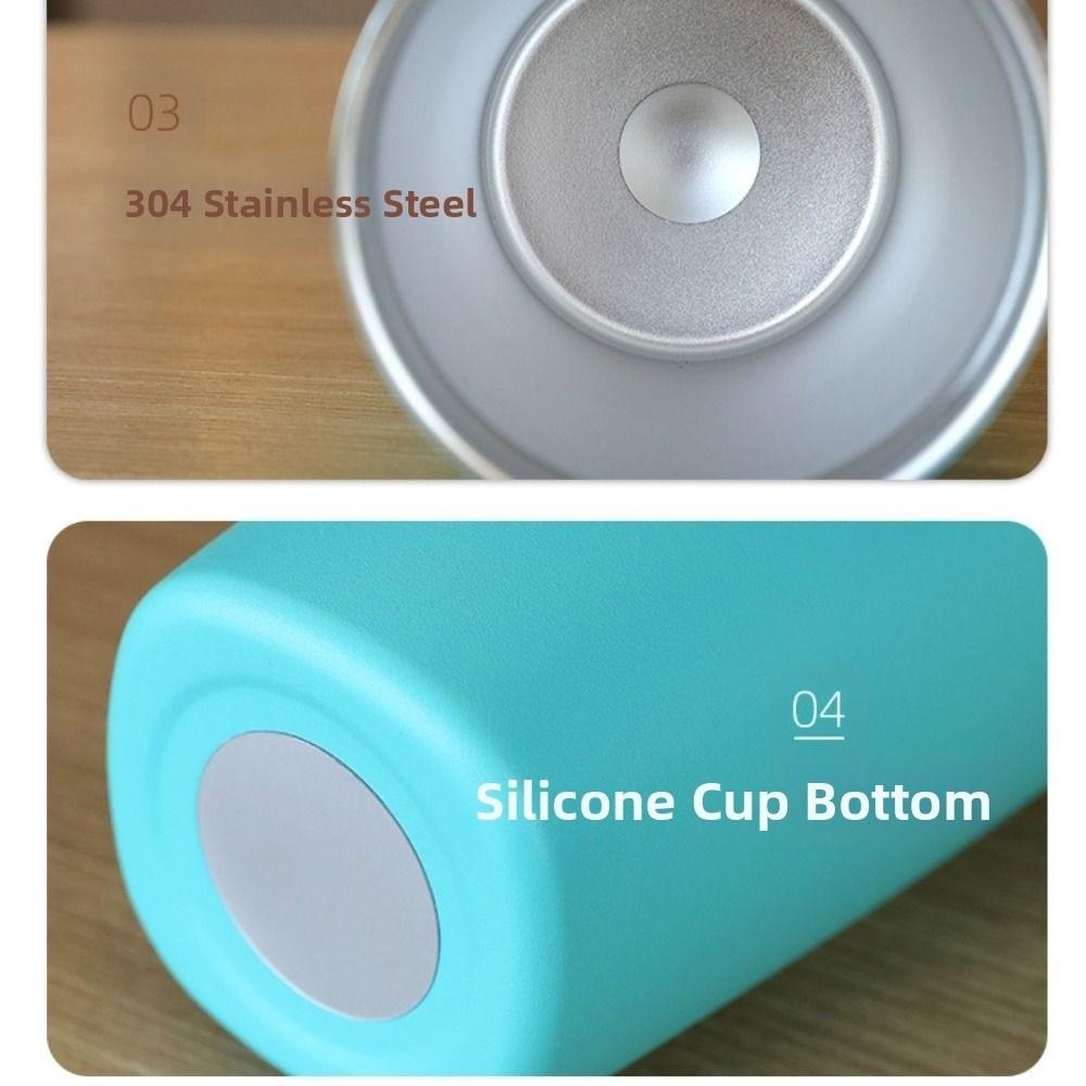 Portable Vacuum Insulated Cup Stainless Steel Sports Kettle Drinkware Thermos Bottle  Student