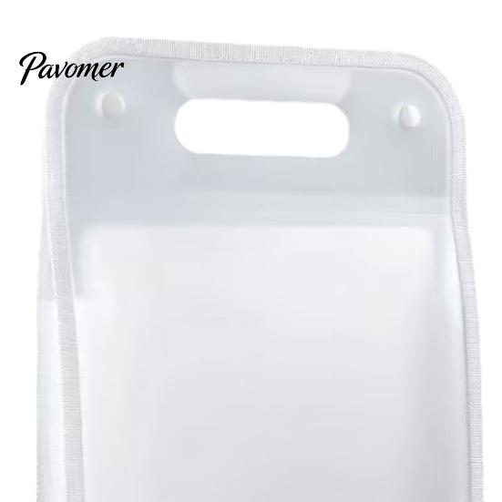 Thick Stitched Carrying Handle Folder Translucent Vertical Expanding File Organizer with 13 Pockets, Accordion Folders Reinforced Labels, A4