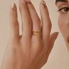 Stainless Steel Ancient Egypt Ra Udjat Ring Eye of Horus Ankh Cross Ring for Women Protection Amulet Egyptian Jewelry