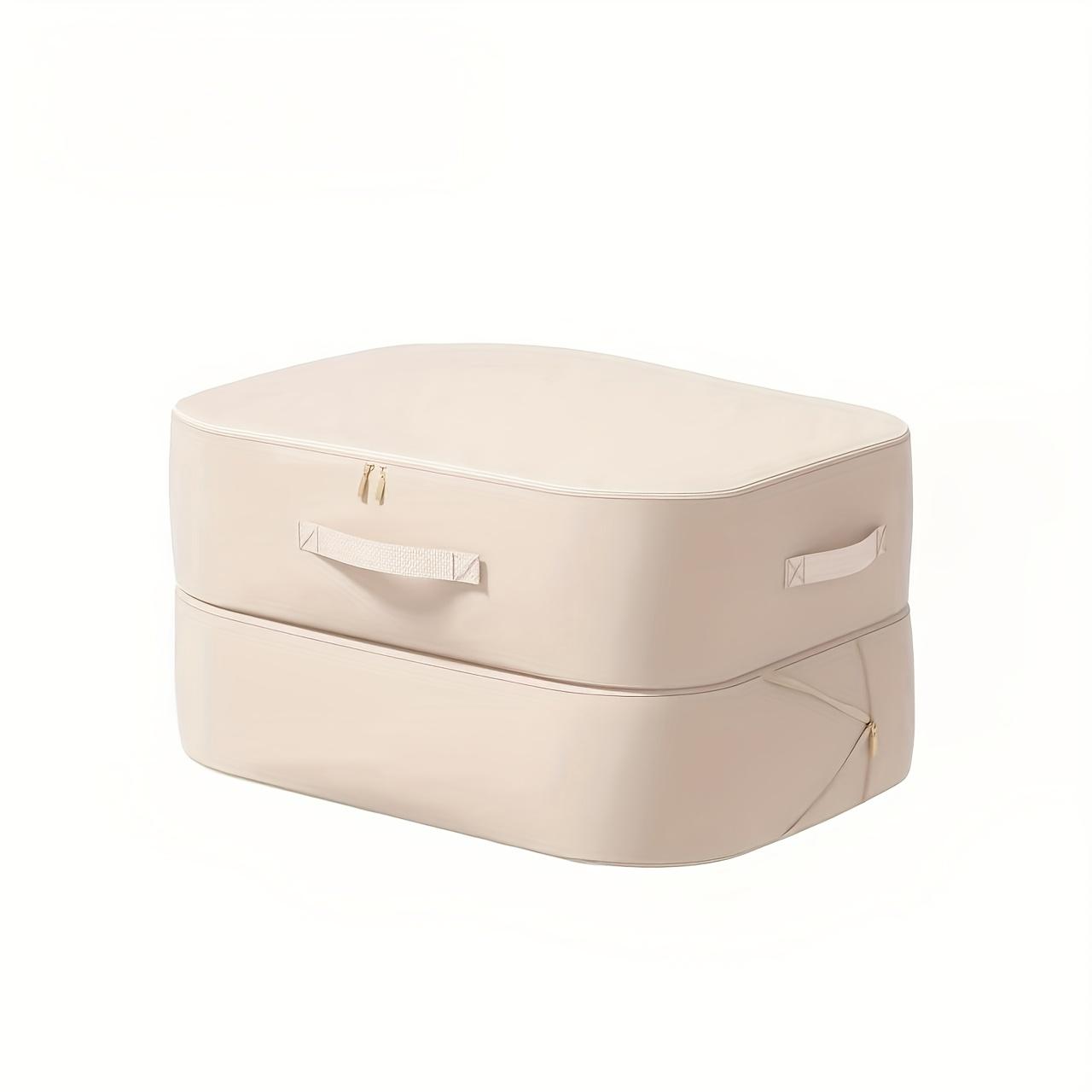 

Вакуумный компрессионный мешок для хранения - Компактный нейлоновый органайзер на молнии для одежды, подушек и кухонных принадлежностей, не требующий электричества XL(54,0*42,01*30,0cm) белый