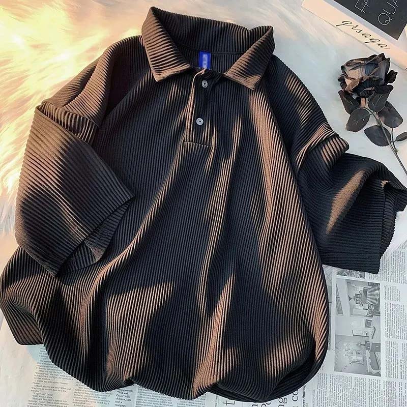 

Футболка женская, летняя, больших размеров, полосатая вязаная рубашка для пар, спортивная футболка с короткими рукавами, удобные топы для женщин L чёрный