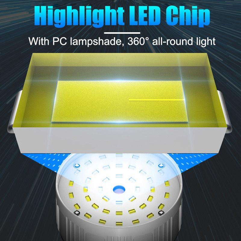 450Watts Solar LED Camping Light Portable USB Night Light Rechargeable Bulb For BBQ Hiking Emergency Lights Outdoor Tent Lamp