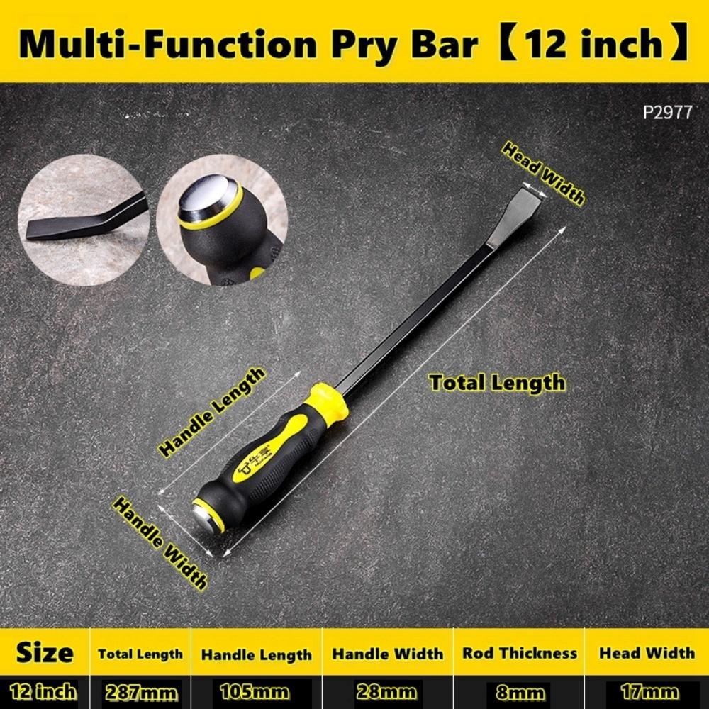 Multi-Function Long Pry Bar 8 11 18 11 inch Motorcycle Tire Crowbar Strike Cap Nail Puller Heavy Duty Car Repair Hand Tools CV-R