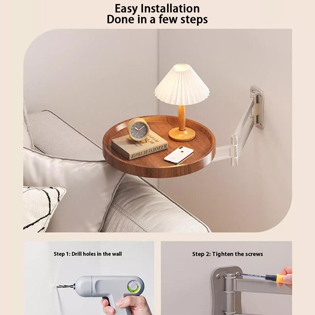 Neue Wandmontierte Klappbare Kleine Runde Teetische Platzsparend Mehrzweck Kreative Schwebende Regale Einfach zu Montieren Flexibel