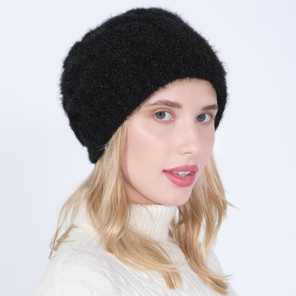 Veľkoobchod jeseň zima teplá pletená čiapka pre ženy plus fleece čiapky Skullies vonkajšie dámske vetruodolné termosnežné čiapky