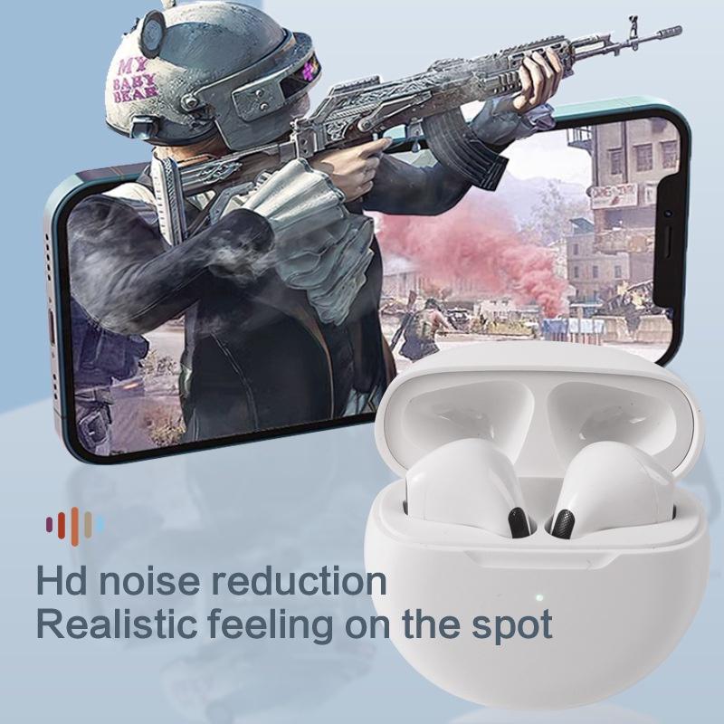 Original Pro6 TWS Touch Control Wireless Bluetooth 5.0 Headphones Sport Earbuds Music Headset For Iphone Xiaomi Phones Earphones