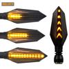 MDLUFY Sequential Flowing Turn Signal, Motorcycle LED, 12 V, 12 SMD Amber Turn Signal,