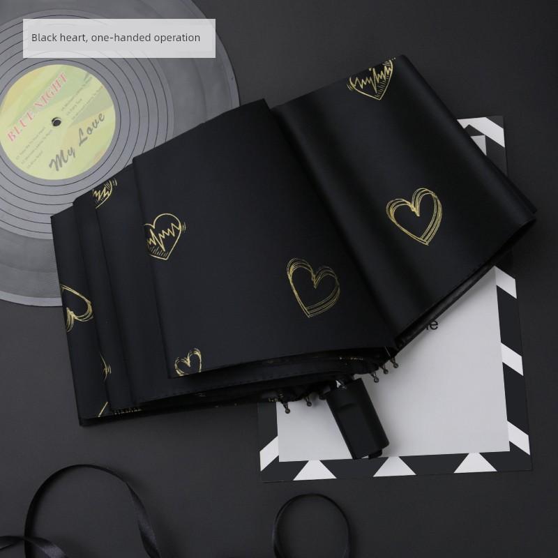 Fully Automatic Folding Umbrella for Women and Men, Small and Stylish Sunshade Umbrella, Dual-Purpose Sun Protection and Uv Protection Umbrella