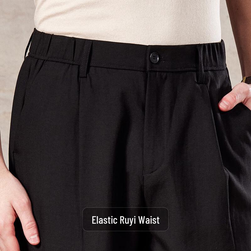 Men's Linen Blend Loose Fit Casual Pants