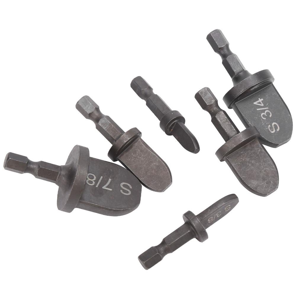 6 PCS Soft Copper Tubing HVAC Swaging Tool Swage Expander Drill Bit  Air Conditioner Installation