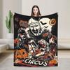 Art The Clown Terrifier Flannel Blanket Horror Movie Funny Throw Blanket For Home 200X150Cm Quilt
