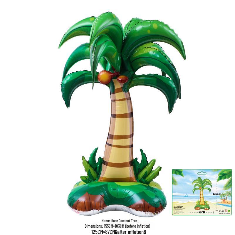 Hawaiian Style Card Packaging: Summer Watermelon, Pineapple, Coconut Tree, Beach Ball, Cactus - Min. Order 1 Piece