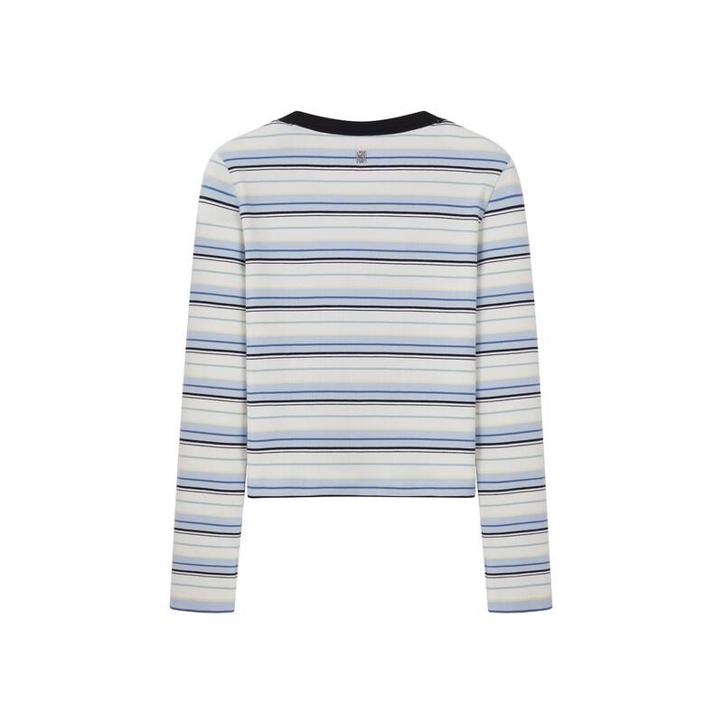 Teenie Weenie Women's Bear Letter Stripe T-Shirt