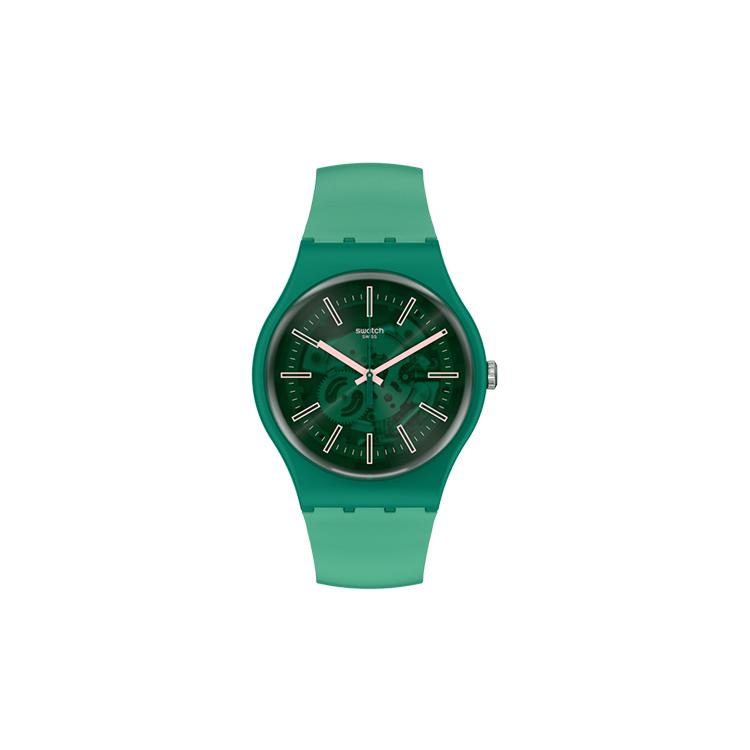 SWATCH Unisex 41mm Green Watch SO29G100 SO29G100 Black
