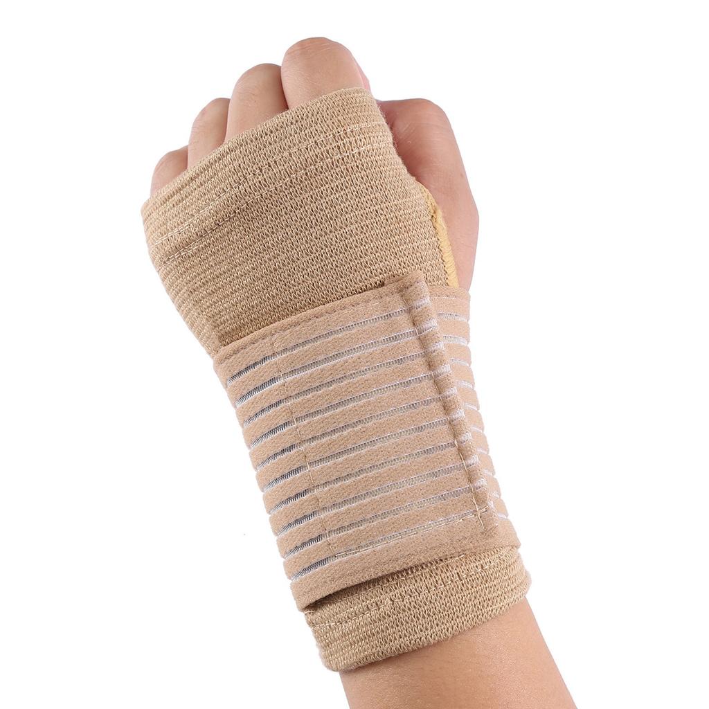 1 Pair Elastic Wrist Support Carpal Tunnel Wrist Support Adjustable Compression Strap Wrist Support Suitable For Carpal Tunnel Tendonitis Wrist