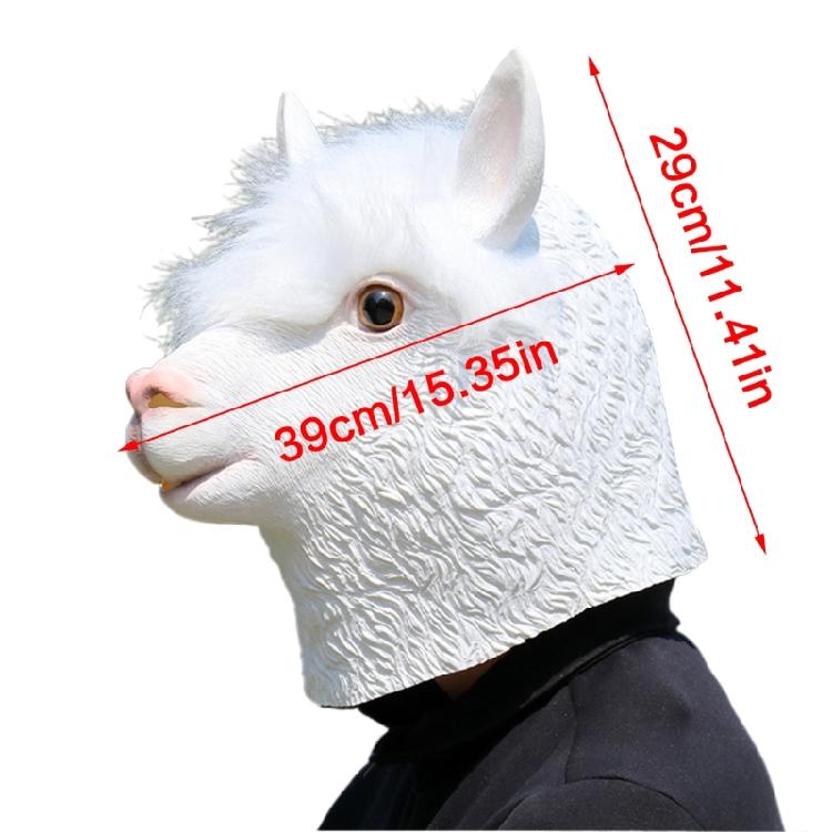 Maschera di Carnevale Pecora di Halloween Maschera Animale Cosplay a Testa Intera per Donna Uomo Travestimenti di Halloween Cosplay Carnevali