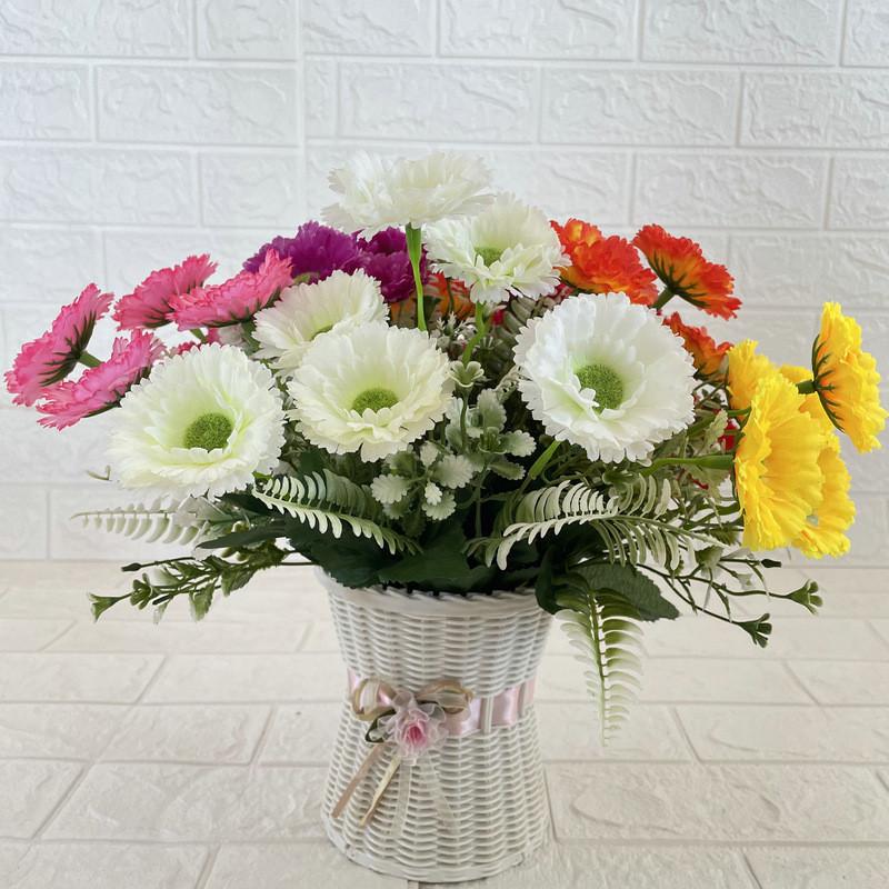 Chrysanthemum Flower Artificial Wedding Hotel Restaurant Decoration Desktop