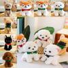 Corgi Plush Toy With Pp Cotton Filling Soft Short Fur Stuffed Animal For Kids Gift