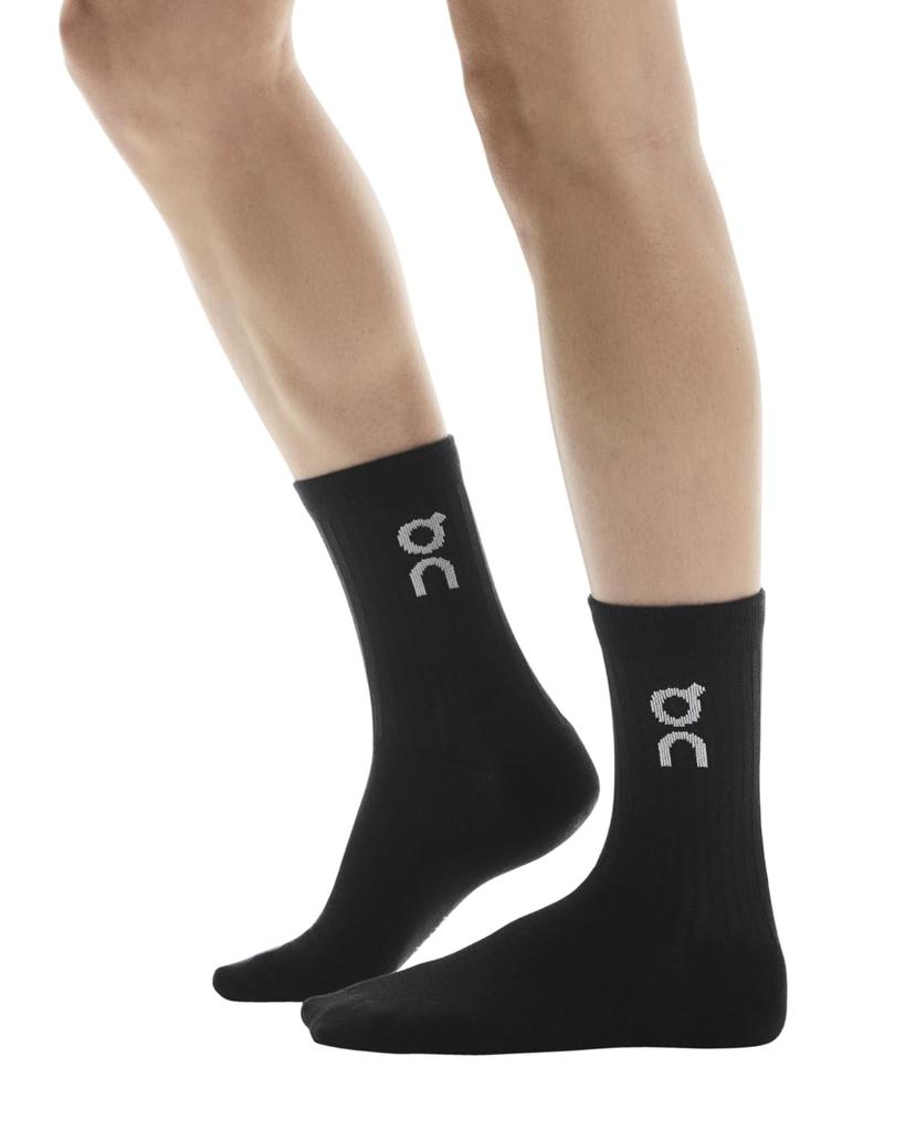 On Logo Sock High 3P Black Unisex M 9.5-11.5