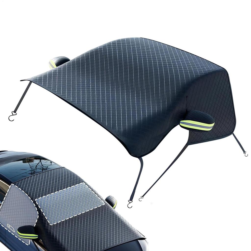 Car Windshield Snow Ice Protective Cover Heavy Duty Waterproof Protector Universal Car Reflective Snow Windshield Cover