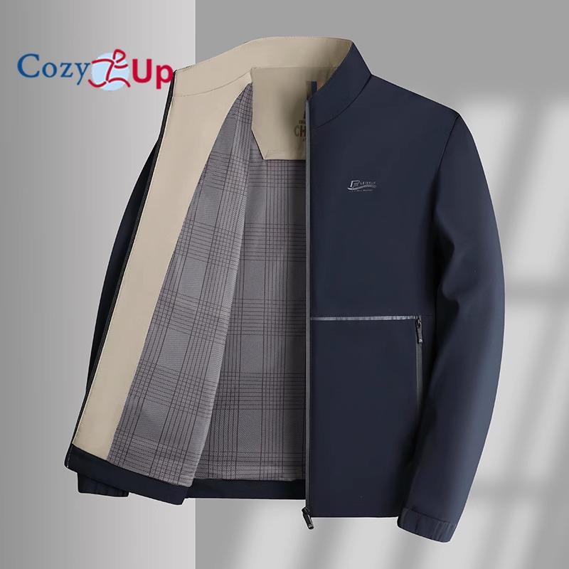 

Уютные мужские деловые повседневные легкие верхние куртки на молнии с полной молнией M тёмно-синий