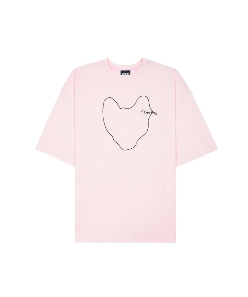 WARDOG Line Drawing T-Shirt Baby Pink