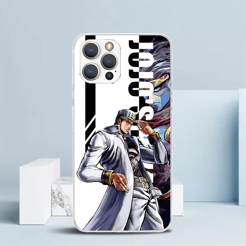 JoJo Bizarre Adventure Anime Phone Case For IPhone 16 17 Air 16E 15 14 Plus 13 Mini 12 11 Pro Max 7 8 + SE 2020 Soft TPU Back Co