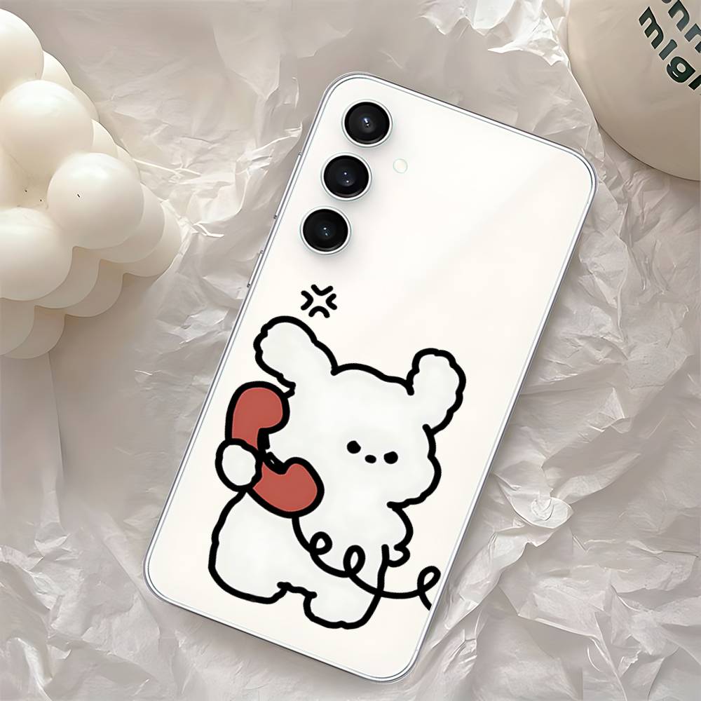 Cute M-Maltese-S Phone Case For Samsung Galaxy Transparent Cover A52 A12 A51 S21 Edge S22ULTRA S23 S24 S20LITE Plus Ultra