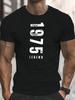 1975 Vintage Retro TShirt  Print Round Neck  Casual Summer Top Attire Relaxed Fit Tee  Comfortable Fabric Classic Design