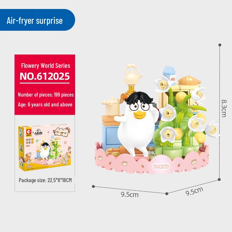 Senbao Little Liu Duck Street View Series Architectural Building Blocks - Holiday Gift Toy