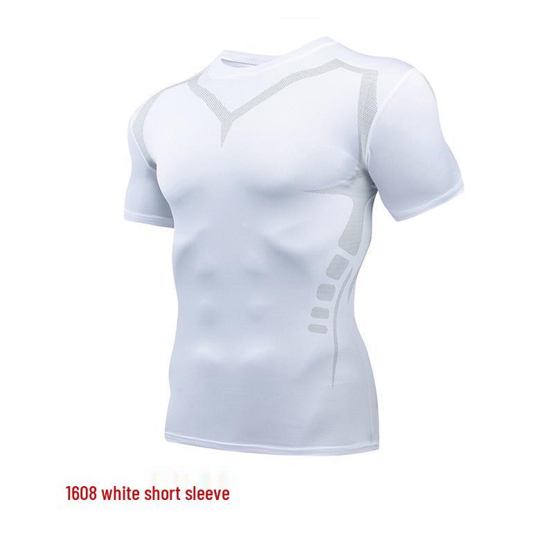 Pánské rychleschnoucí elastické sportovní tričko na basketbal a běh