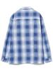 B:MING LIFE STORE by BEAMS Men's Large/Small Polyester Check Open Collar Shirt, Blue, Size M
