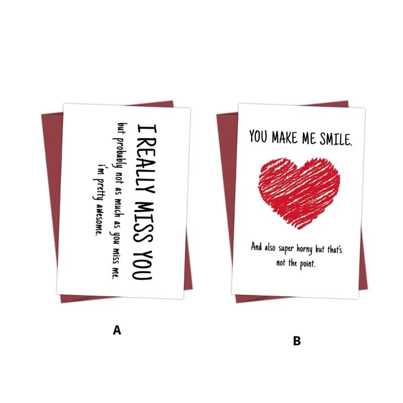 Vtipný text Narozeninová přáníčka Elegantní obálka Karta s texturou kartonu Vhodné pro večírky a oslavy