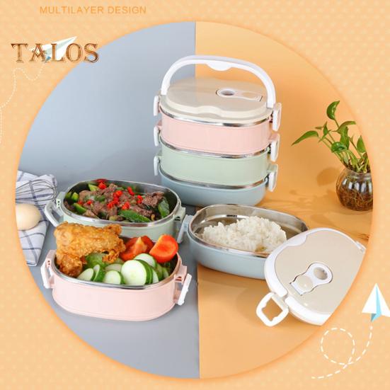 1 set recipient Bento de mare capacitate termică fără BPA, util pentru studenți lucrător, recipient pentru mâncare pentru picnic, rechizite pentru exterior