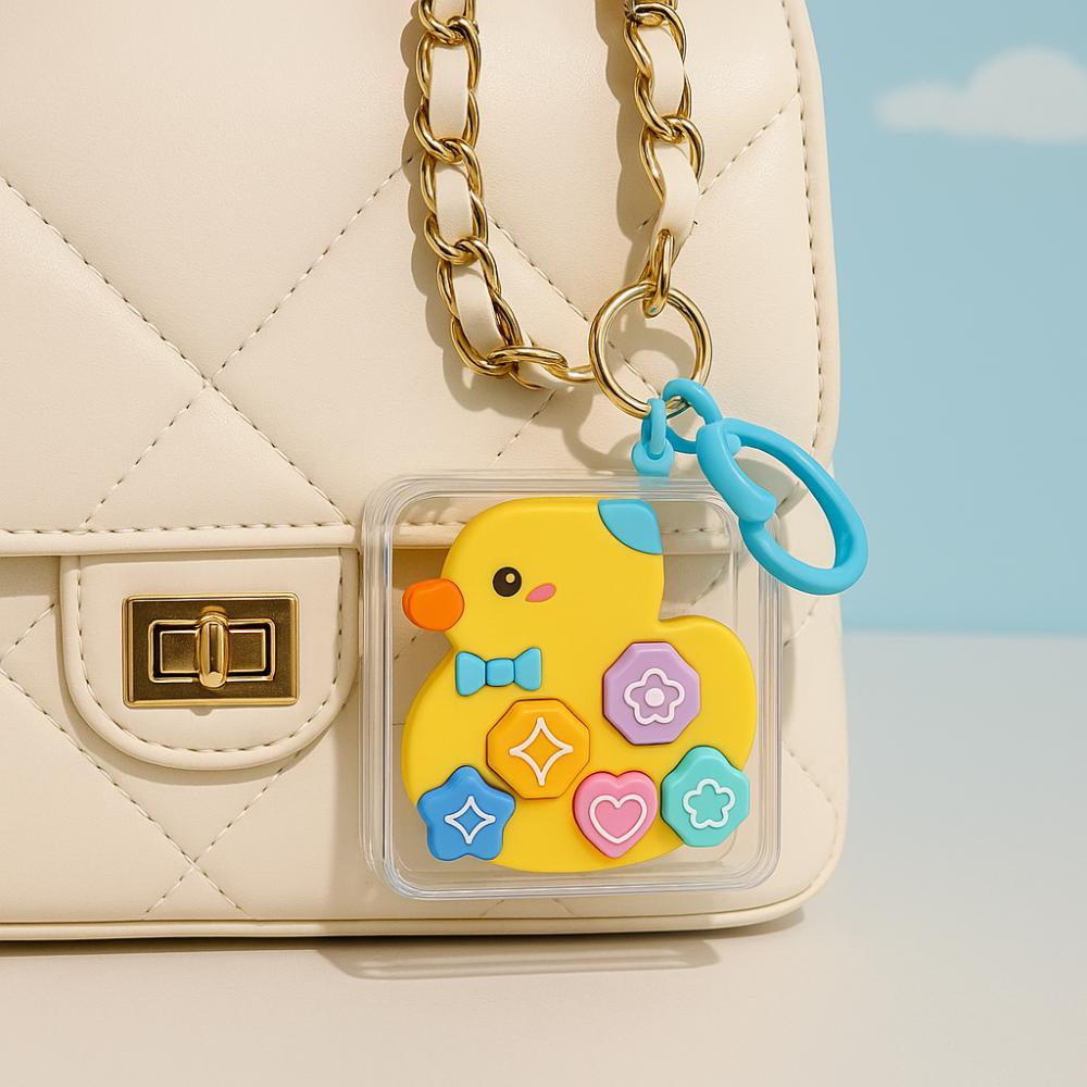 Hanging Decoration Happy Sailor Duck Keychain Fun Design Throwing Stone Pendant  Children's Play