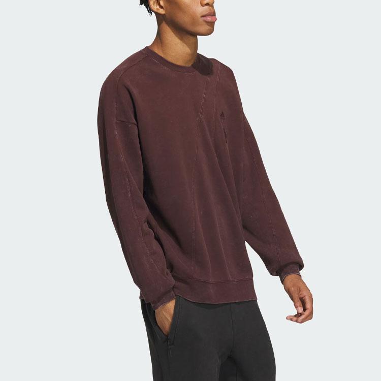 Adidas Wuji Dye Crew Sweatshirt Men Sweatshirt Dark-Grey-Brown IS0454