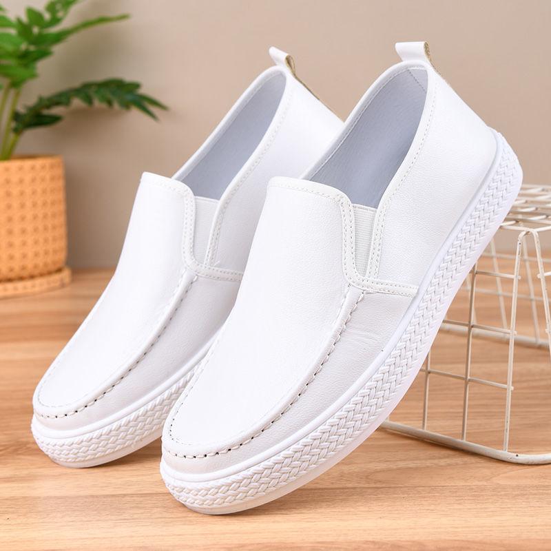 Soft Flat Round Toe Slip-on Man Casual Shoe Classic Original Fashion 2025 Common Luxury Sale Legitimate Leather Shoes for Men