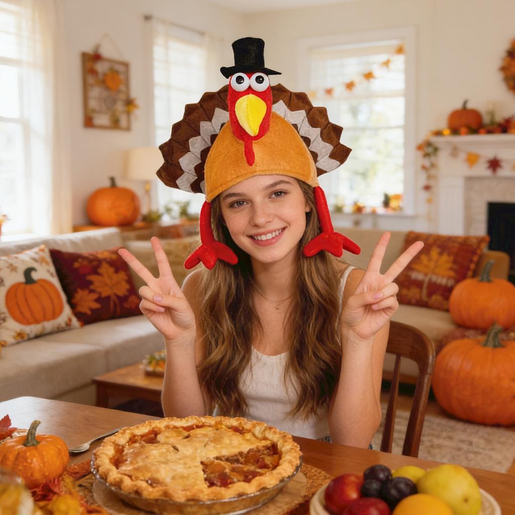 Adult Cartoon Creative And Funny Hats, Headwear And Ball Decorations