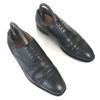 USED/Japan Scotch Grain Goodyear Straight Tip Cap Toe Shoes 24.5cm Black