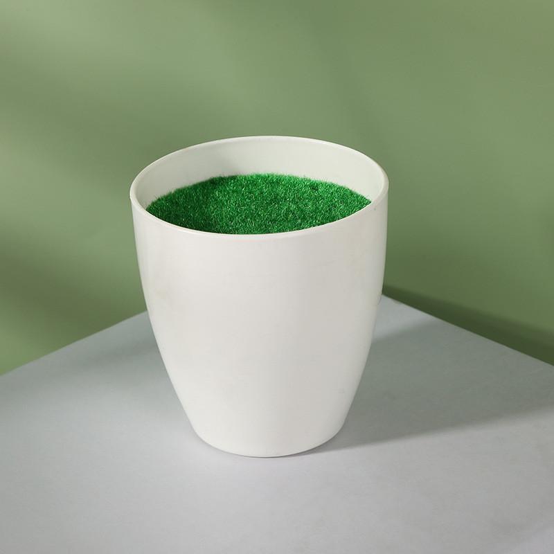 Simulation Ceramic Oval And Square Plastic Flower Pots For Small Foliage And Desktop Decor