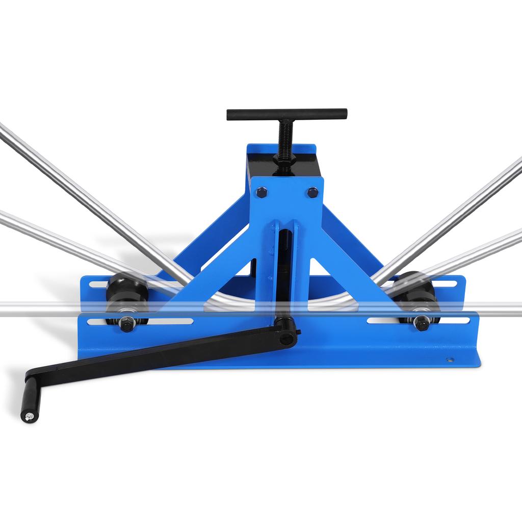 Tube Roller Bender for Mild Steel Copper Aluminum Manual Heavy Duty Metal Bending Machine Square Round Pipe Bender 150mm Vertica